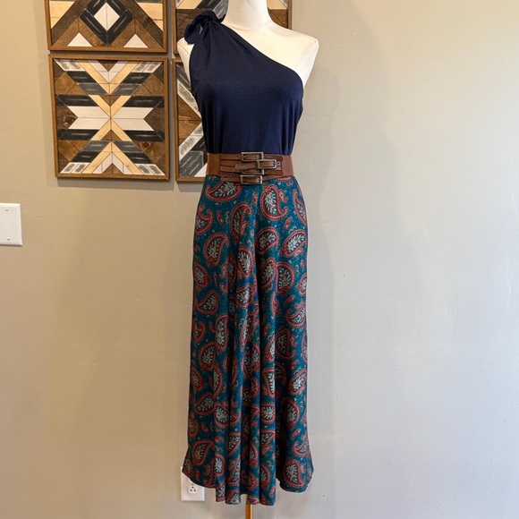 Ralph Lauren Blue Label Dresses & Skirts - Vintage Ralph Lauren Paisley A-Line Maxi Skirt size 6 EUC